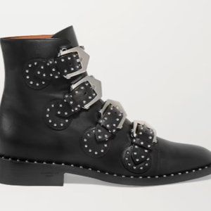 Givenchy Elegant Studded Leather ankle boots